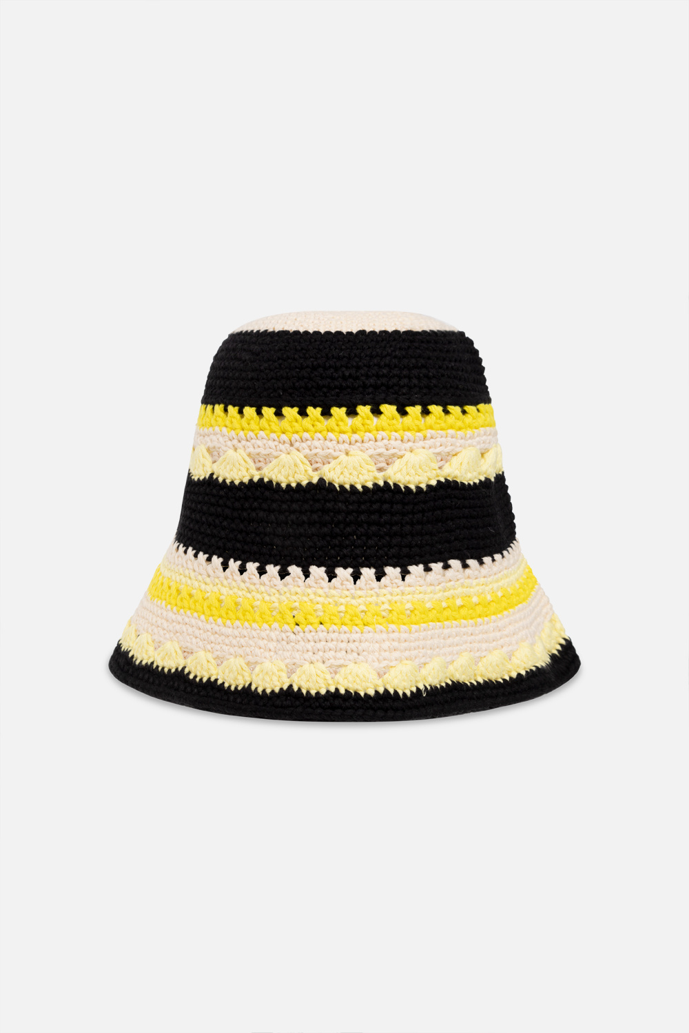 Ganni Crotchet bucket Hat shops Yellow Size M/L.